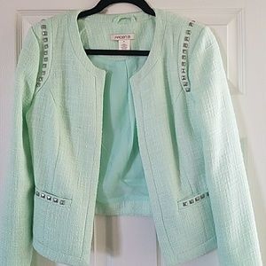 Mint green jacket